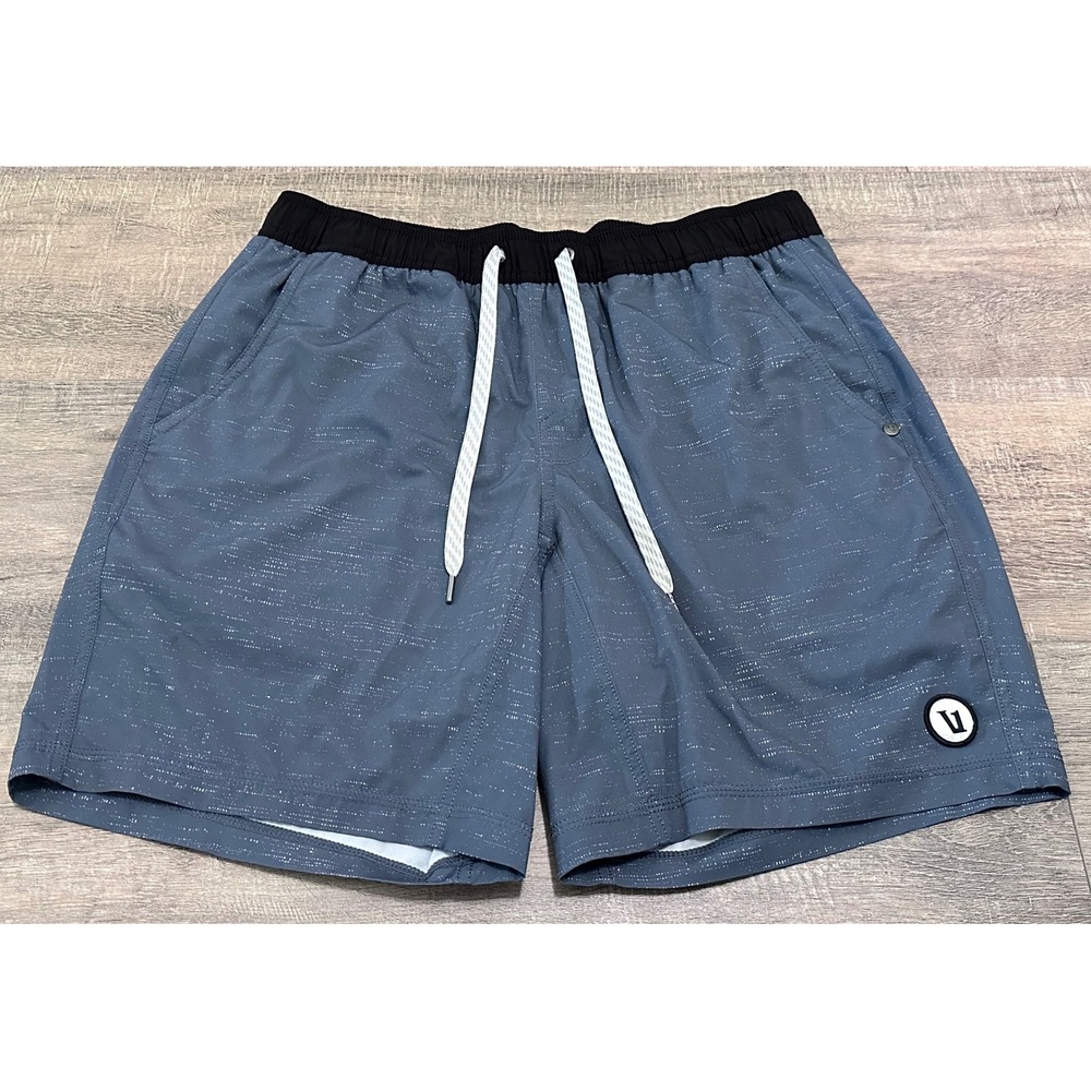 Vuori Kore Shorts Mens Medium Charcoal Gray Space Dye Lined
